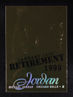 Michael Jordan 1999 Fleer Retirement 23KT Gold Card at PristineAuction.com