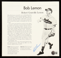 Bob Lemon Signed Indians News Article Cutout (Beckett) at PristineAuction.com