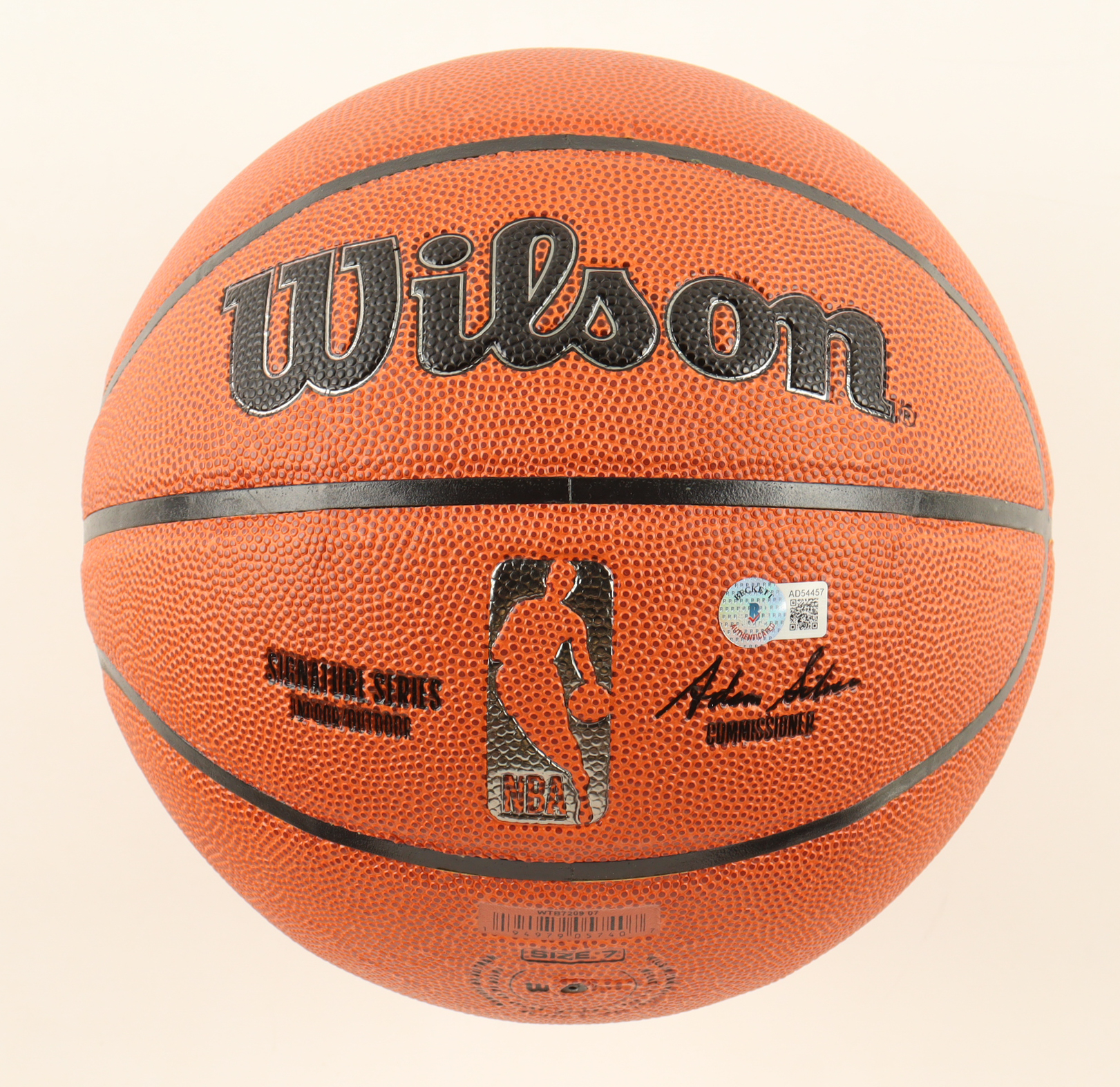V. J. Edgecombe Signed NBA Basketball (Beckett) at PristineAuction.com V. J. Edgecombe Signed NBA Basketball (Beckett) at PristineAuction.com