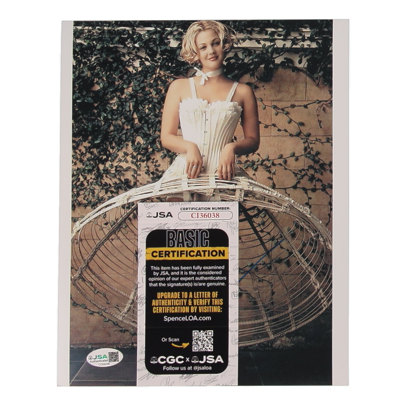 Drew Barrymore Signed 8x10 Photo (JSA) at PristineAuction.com Drew Barrymore Signed 8x10 Photo (JSA) at PristineAuction.com