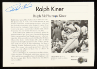 Ralph Kiner Signed Pirates News Article Cutout (Beckett) at PristineAuction.com