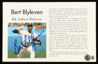 Bert Blyleven Signed Indians News Article Cutout (Beckett) at PristineAuction.com