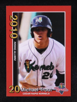 Mike Trout 2010 Cedar Rapids Kernels Rising Alumni Team Issue #2 RC at PristineAuction.com