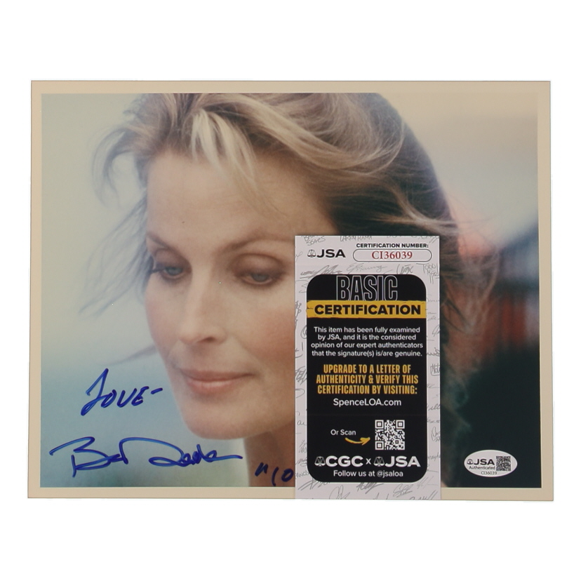 Bo Derek Signed 8x10 Photo Inscribed "Love" (JSA) at PristineAuction.com Bo Derek Signed 8x10 Photo Inscribed "Love" (JSA) at PristineAuction.com