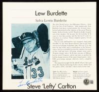 Lew Burdette Signed Braves News Article Cutout (Beckett) at PristineAuction.com