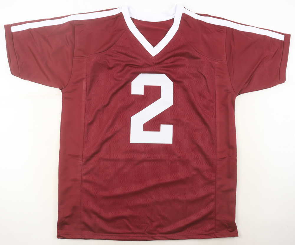 Johnny Manziel Signed Jersey Inscribed "'12 Heisman" (Schwartz) at PristineAuction.com Johnny Manziel Signed Jersey Inscribed "'12 Heisman" (Schwartz) at PristineAuction.com