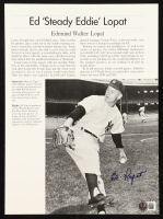 Ed Lopat Signed Yankees News Article Cutout (Beckett) at PristineAuction.com