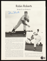 Robin Roberts Signed Phillies News Article Cutout (Beckett) at PristineAuction.com