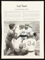 Luis Tiant Signed Red Sox News Article Cutout (Beckett) at PristineAuction.com