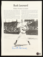 Buck Leonard Signed Homestead Grays News Article Cutout (Beckett) at PristineAuction.com
