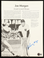 Joe Morgan Signed Yankees News Article Cutout (Beckett) at PristineAuction.com