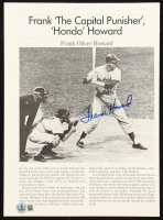 Frank Howard Signed Dodgers News Article Cutout (Beckett) at PristineAuction.com