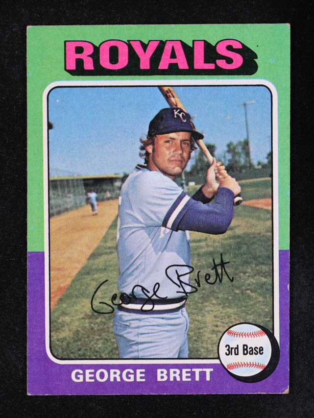George Brett 1975 Topps #228 RC at PristineAuction.com George Brett 1975 Topps #228 RC at PristineAuction.com