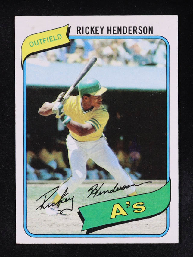 Rickey Henderson 1980 Topps #482 RC at PristineAuction.com Rickey Henderson 1980 Topps #482 RC at PristineAuction.com