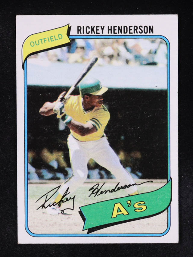 Rickey Henderson 1980 Topps #482 RC at PristineAuction.com Rickey Henderson 1980 Topps #482 RC at PristineAuction.com