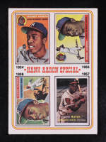 Hank Aaron Special 1974 Topps #4 54-57 / Special 54-57 Records On Back at PristineAuction.com