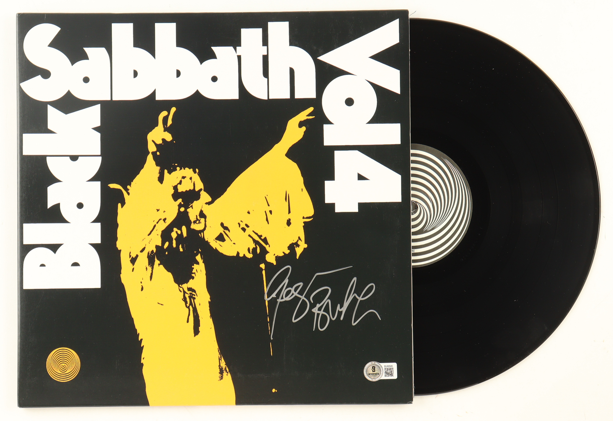 Geezer Butler Signed "Vol 4" Vinyl Record Album (Beckett) at PristineAuction.com Geezer Butler Signed "Vol 4" Vinyl Record Album (Beckett) at PristineAuction.com