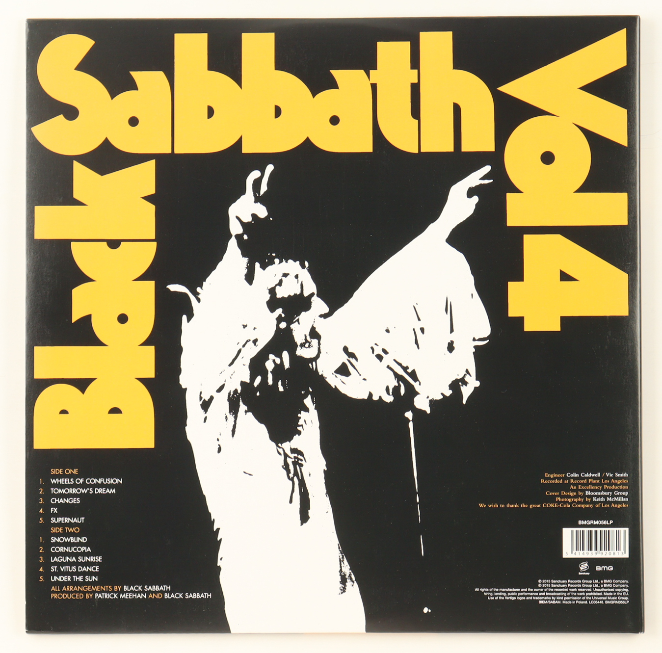 Geezer Butler Signed "Vol 4" Vinyl Record Album (Beckett) at PristineAuction.com Geezer Butler Signed "Vol 4" Vinyl Record Album (Beckett) at PristineAuction.com