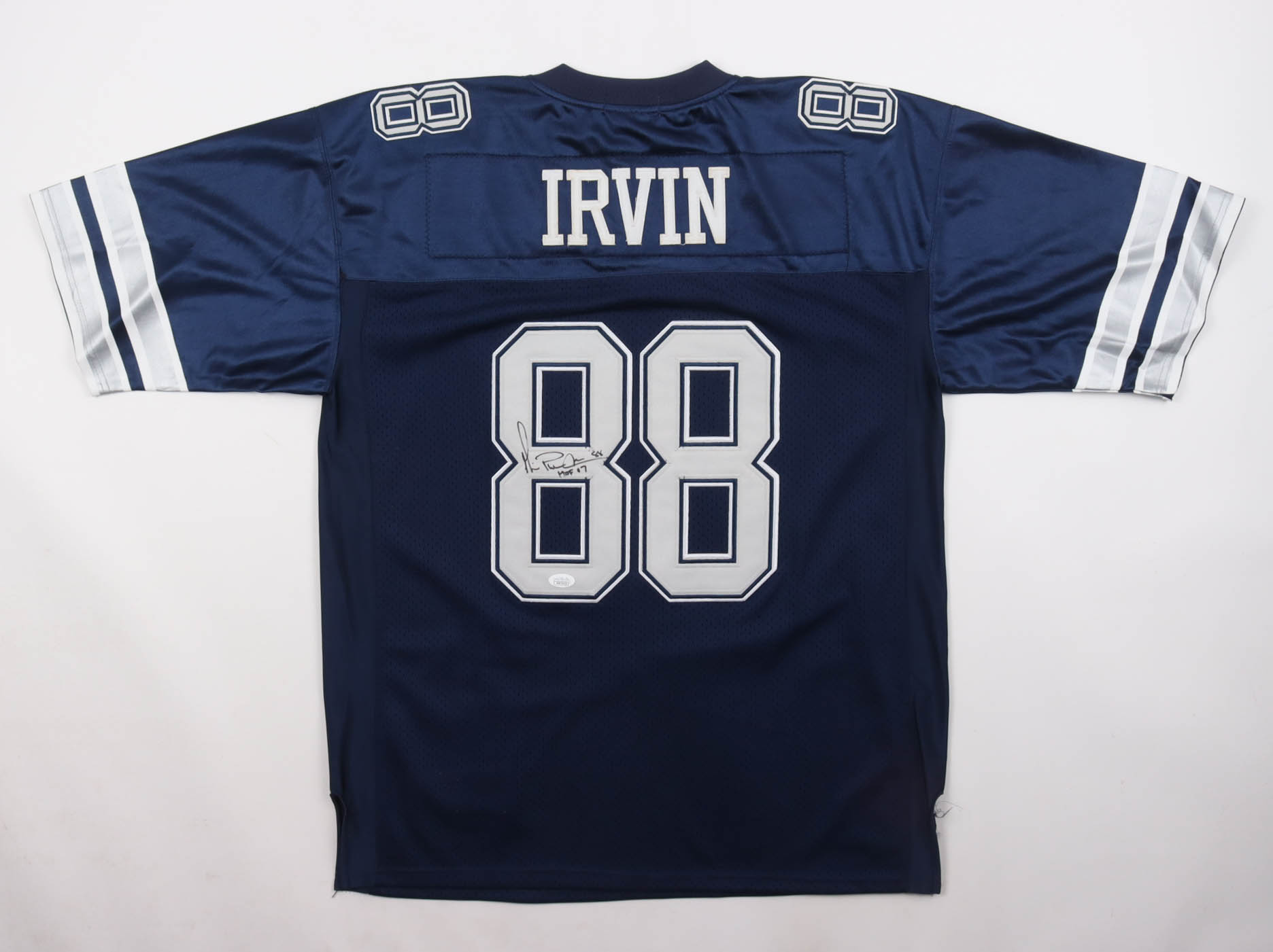 Michael Irvin Signed Cowboys Mitchell & Ness Authentic Jersey Inscribed "HOF 07" (JSA) at PristineAuction.com Michael Irvin Signed Cowboys Mitchell & Ness Authentic Jersey Inscribed "HOF 07" (JSA) at PristineAuction.com