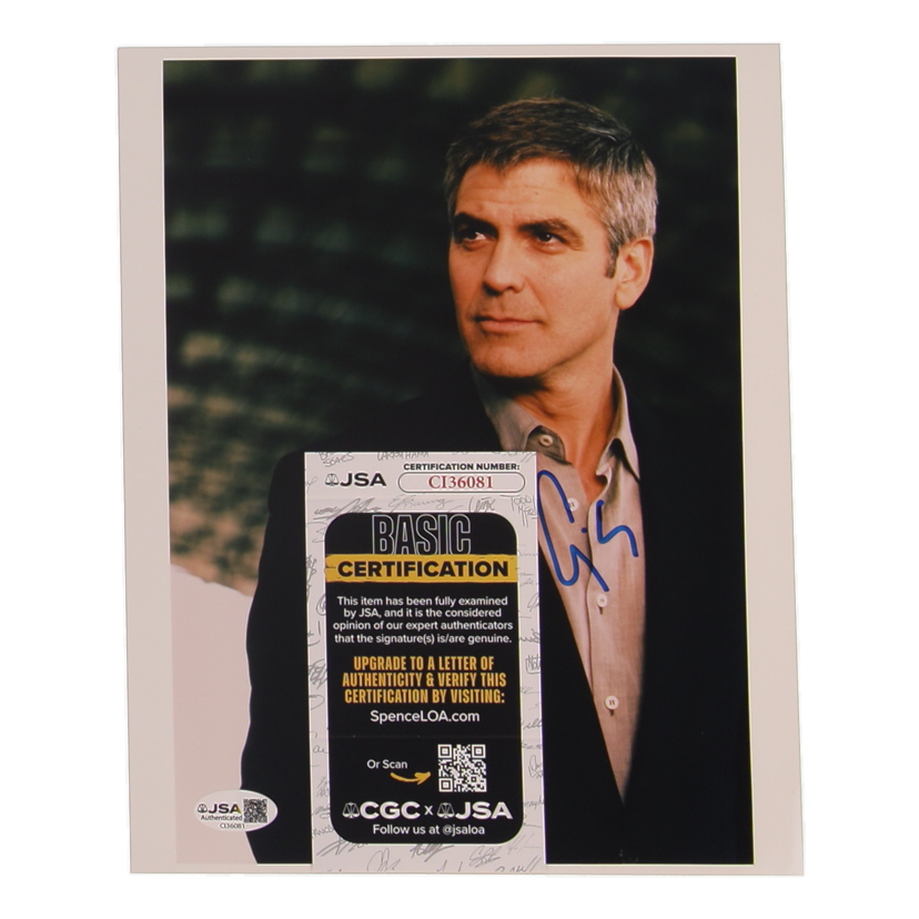 George Clooney Signed "Ocean's Eleven" 8x10 Photo (JSA) at PristineAuction.com George Clooney Signed "Ocean's Eleven" 8x10 Photo (JSA) at PristineAuction.com