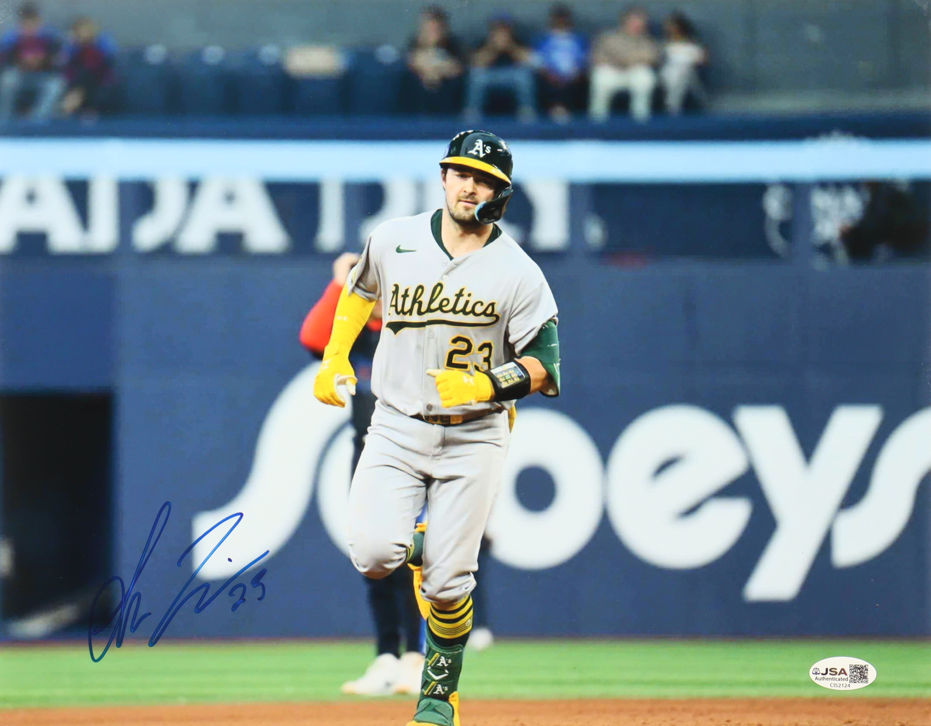 Shea Langeliers Signed Athletics 11x14 Photo (JSA) at PristineAuction.com Shea Langeliers Signed Athletics 11x14 Photo (JSA) at PristineAuction.com