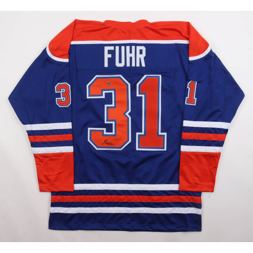 Grant Fuhr Signed Jersey (AWM) at PristineAuction.com