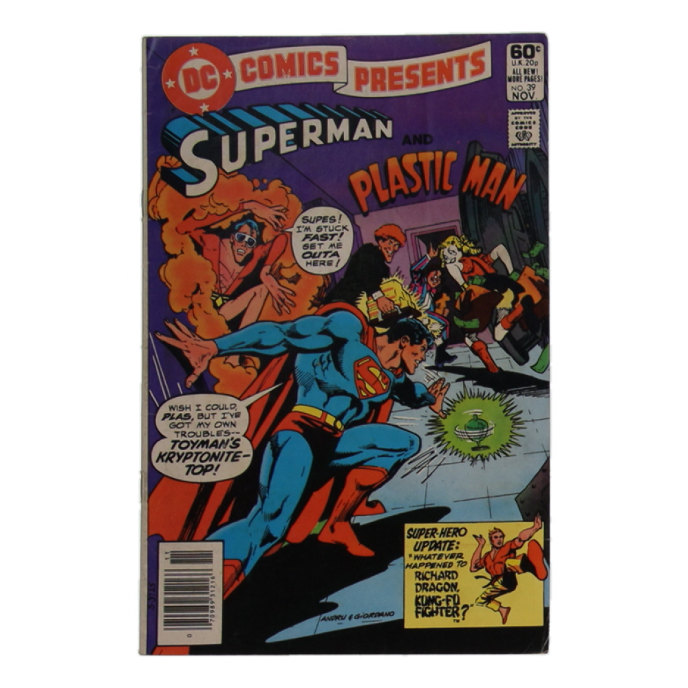 1981 "DC Comics Presents: Superman and Plastic Man" #39 DC Comic Book at PristineAuction.com