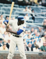 Ernie Banks Signed Cubs 8x10 Photo Inscribed "HOF 77" (Banks) at PristineAuction.com