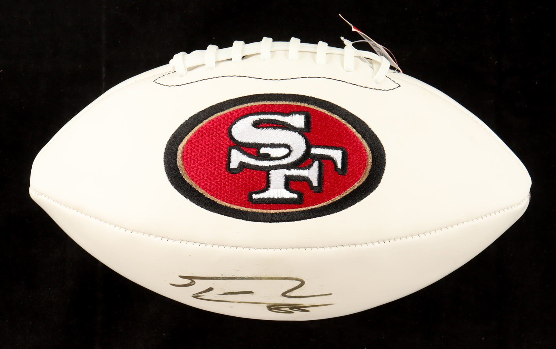 George Kittle Signed 49ers Logo Football (Beckett) at PristineAuction.com George Kittle Signed 49ers Logo Football (Beckett) at PristineAuction.com