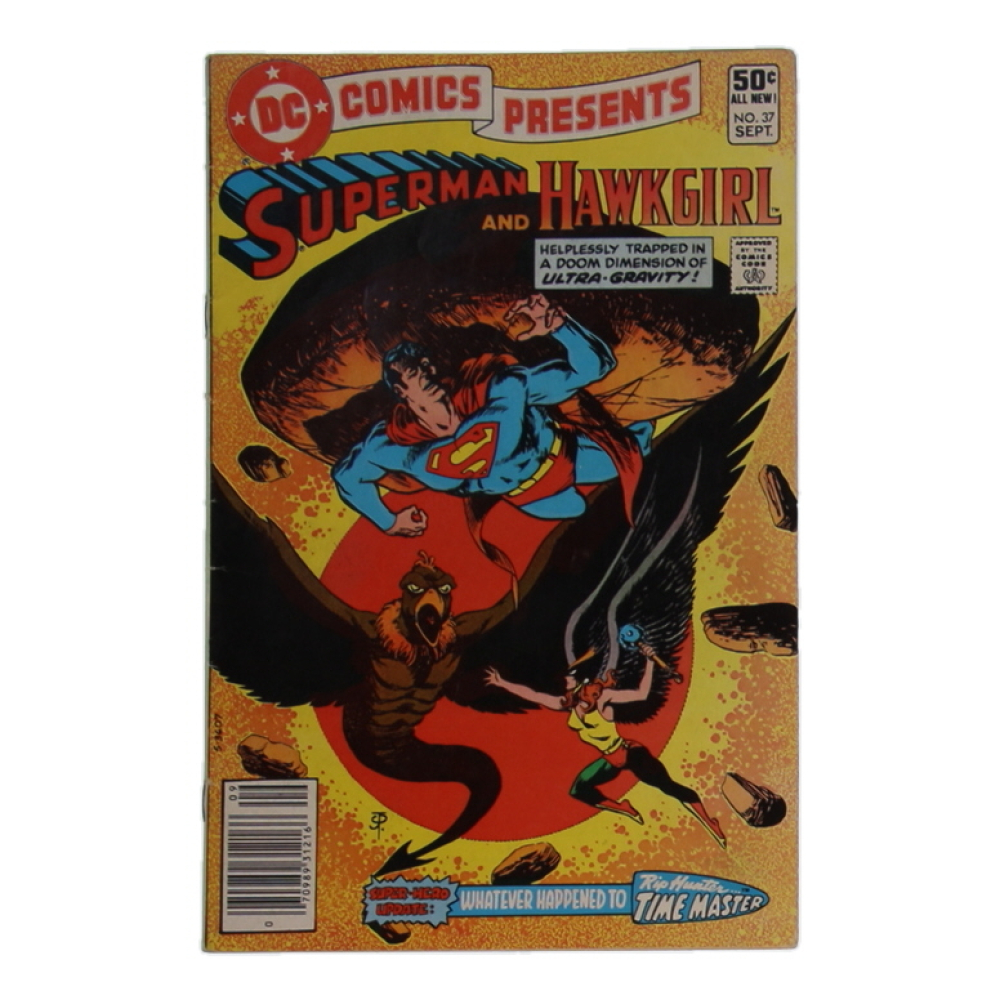 1981 "DC Comics Presents: Superman and Hawkgirl" #37 DC Comic Book at PristineAuction.com