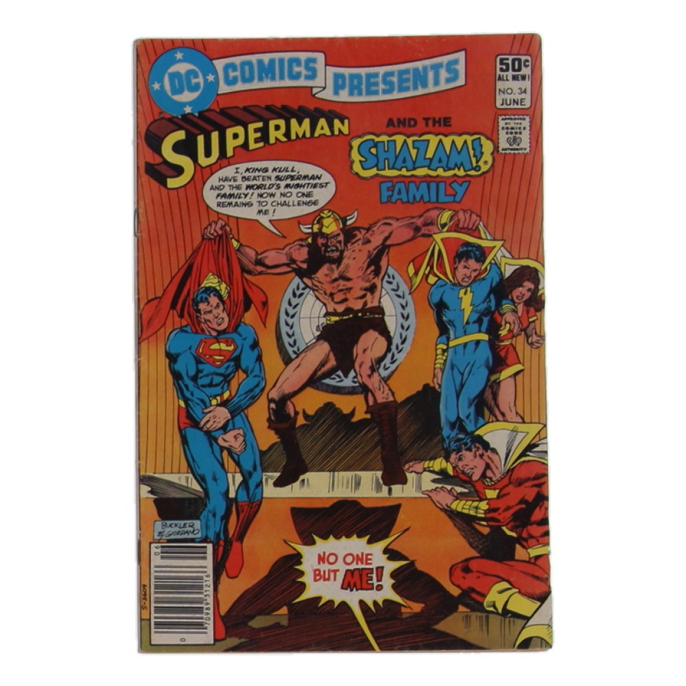 1981 "DC Comics Presents: Superman and the Shazam Family" #34 DC Comic Book at PristineAuction.com