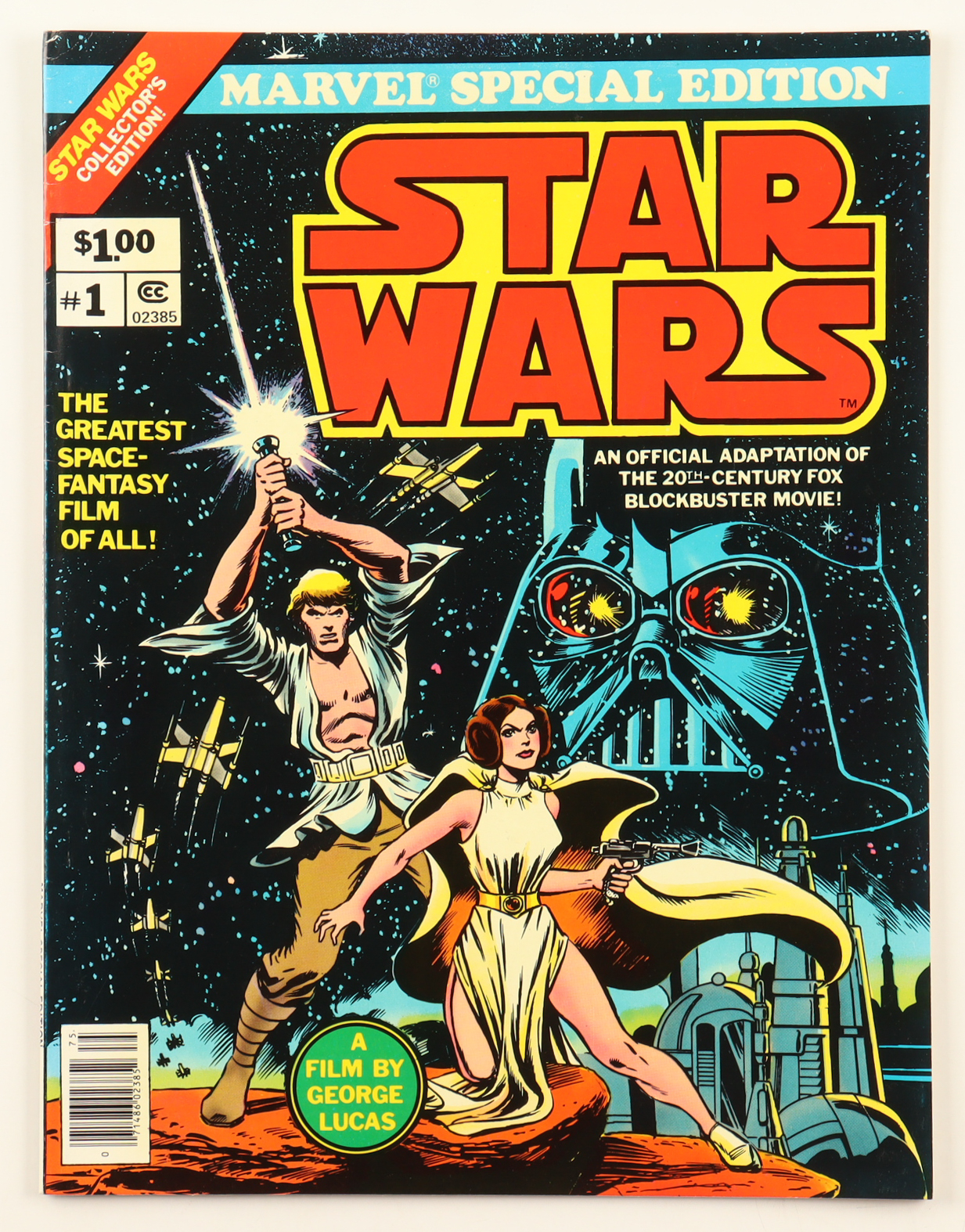1977 "Star Wars" Issue #1 Marvel Special Edition Over-Sized Comic Book at PristineAuction.com 1977 "Star Wars" Issue #1 Marvel Special Edition Over-Sized Comic Book at PristineAuction.com
