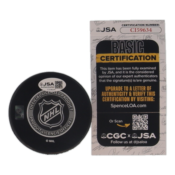 Patrick Roy Signed 1992-93 Stanley Cup Champions Puck (JSA) at PristineAuction.com Patrick Roy Signed 1992-93 Stanley Cup Champions Puck (JSA) at PristineAuction.com