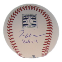 Tom Glavine Signed OML Hall Of Fame Logo Baseball Inscribed "HOF 14" (JSA) at PristineAuction.com