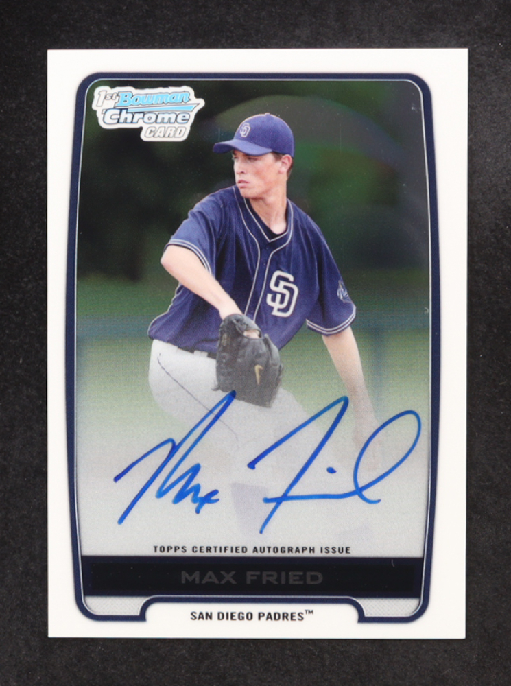 Max Fried 2012 Bowman Chrome Draft Draft Pick Autographs #MF RC