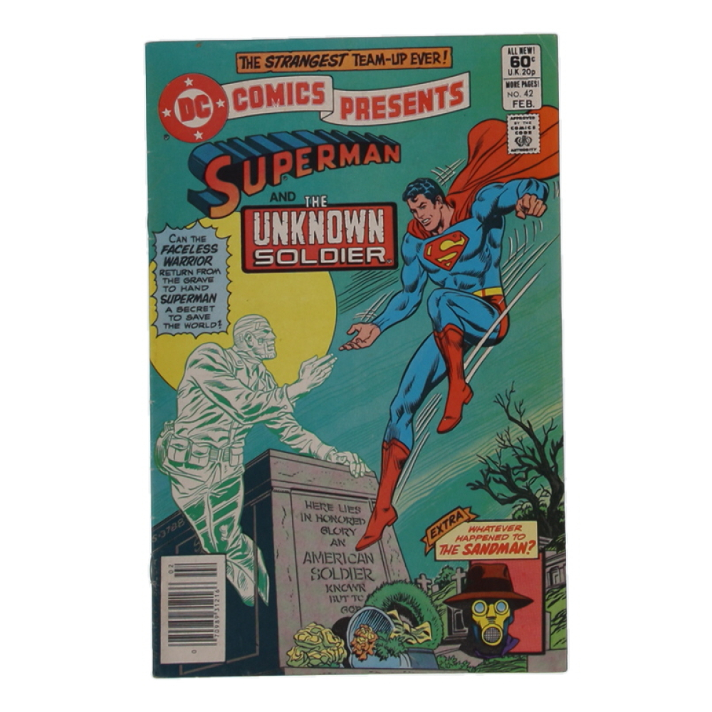 1982 "DC Comics Presents: Superman and the Unknown Soldier" #42 DC Comic Book at PristineAuction.com