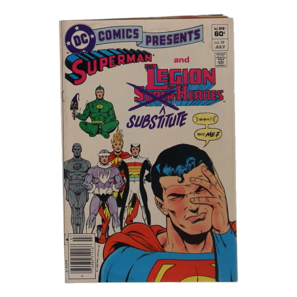 1983 "DC Comics Presents: Superman and the Legion of Substitute Heroes" #59 DC Comic Book at PristineAuction.com