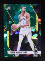 Victor Wembanyama 2023-24 Panini Phoenix Fade To Black Phoenix Green Ice #11 RC #61/149 at PristineAuction.com