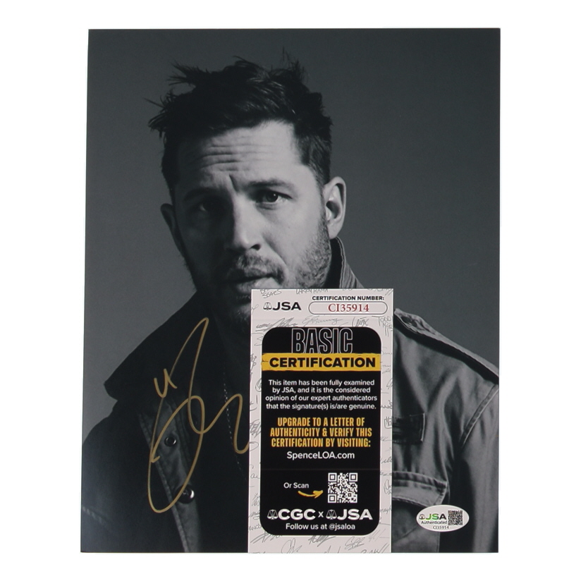 Tom Hardy Signed 8x10 Photo (JSA) at PristineAuction.com Tom Hardy Signed 8x10 Photo (JSA) at PristineAuction.com