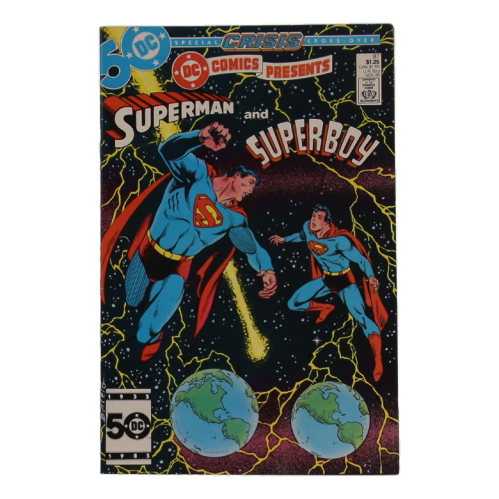 1985 "DC Comics Presents: Superman and Superboy" #87 DC Comic Book at PristineAuction.com