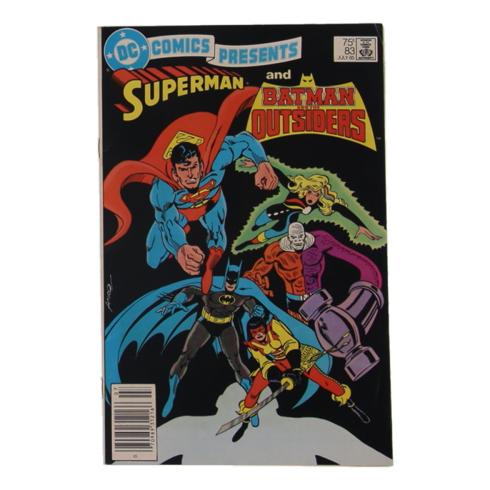 1985 "DC Comics Presents: Superman and Batman and the Outsiders" #83 DC Comic Book at PristineAuction.com