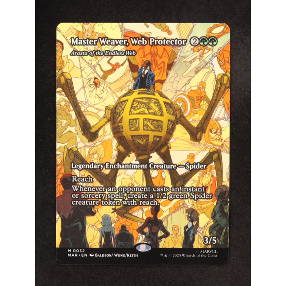 Master Weaver, Web Protector (Arasta of the Endless Web) 2025 Magic The Gathering Marvel's Spider-Man Marvel Universe #0032 at PristineAuction.com