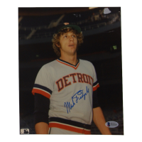 Mark Fidrych Signed Tigers 8x10 Photo (Beckett) at PristineAuction.com