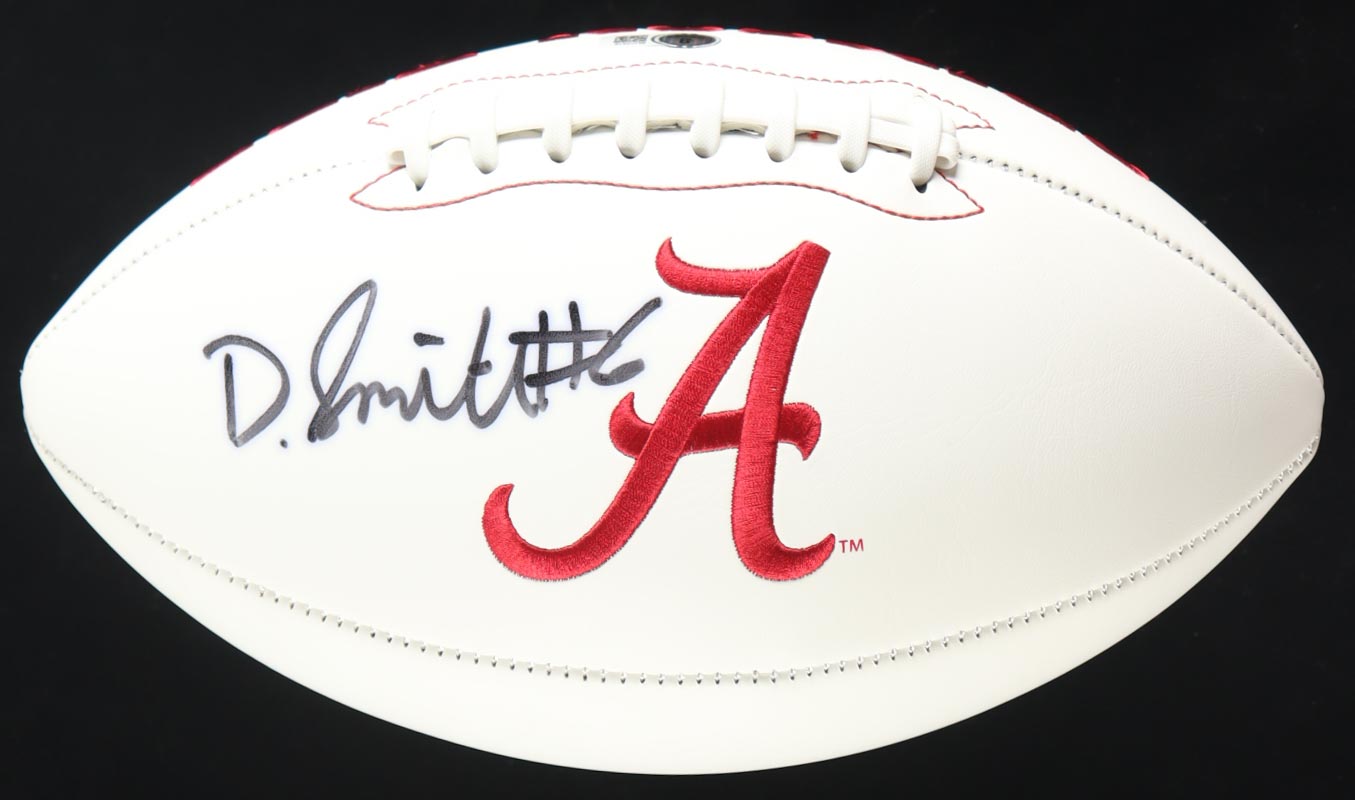 DeVonta Smith Signed Alabama Crimson Tide Logo Football (Beckett) at PristineAuction.com DeVonta Smith Signed Alabama Crimson Tide Logo Football (Beckett) at PristineAuction.com