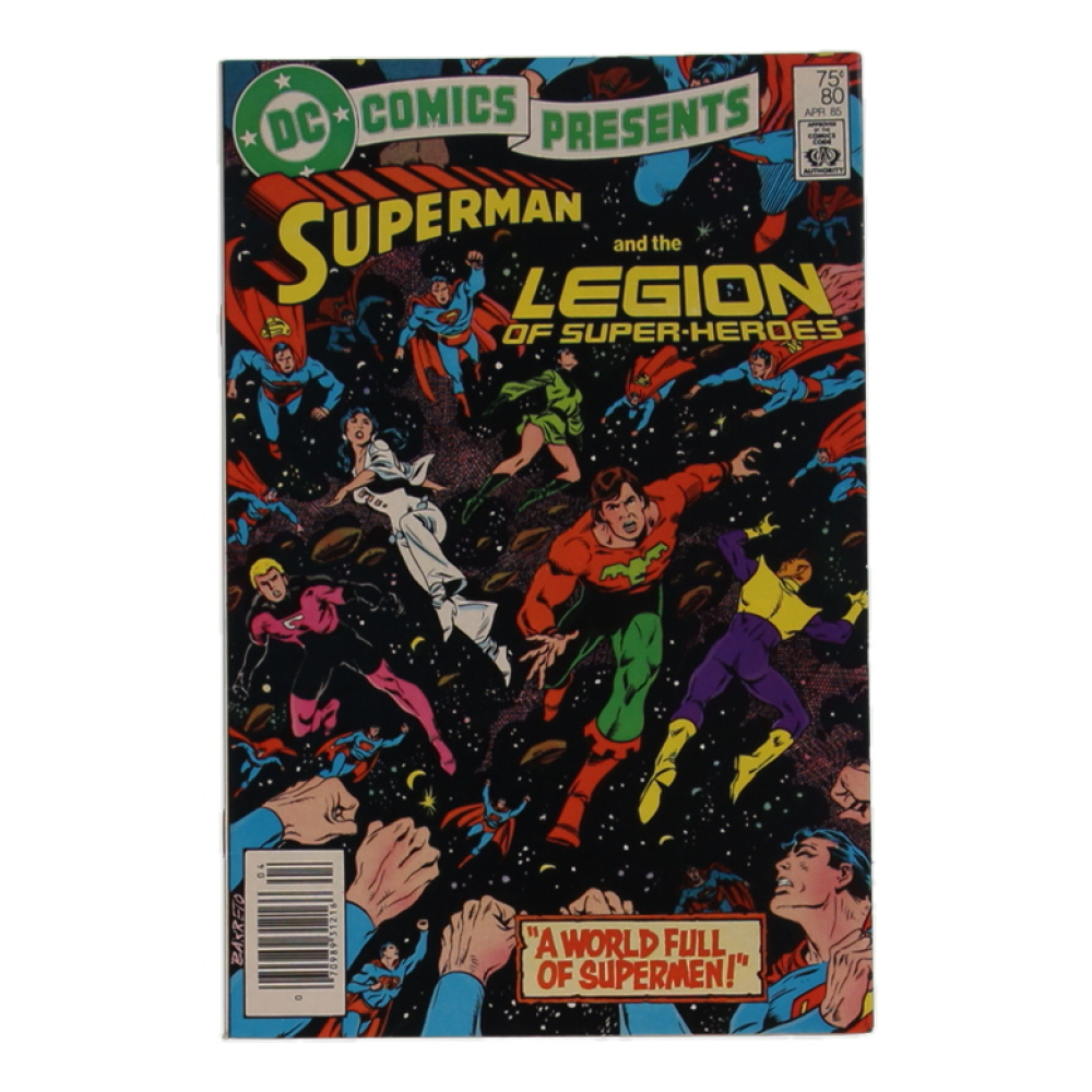 1985 "DC Comics Presents: Superman and the Legion of Super-Heroes" #80 DC Comic Book at PristineAuction.com