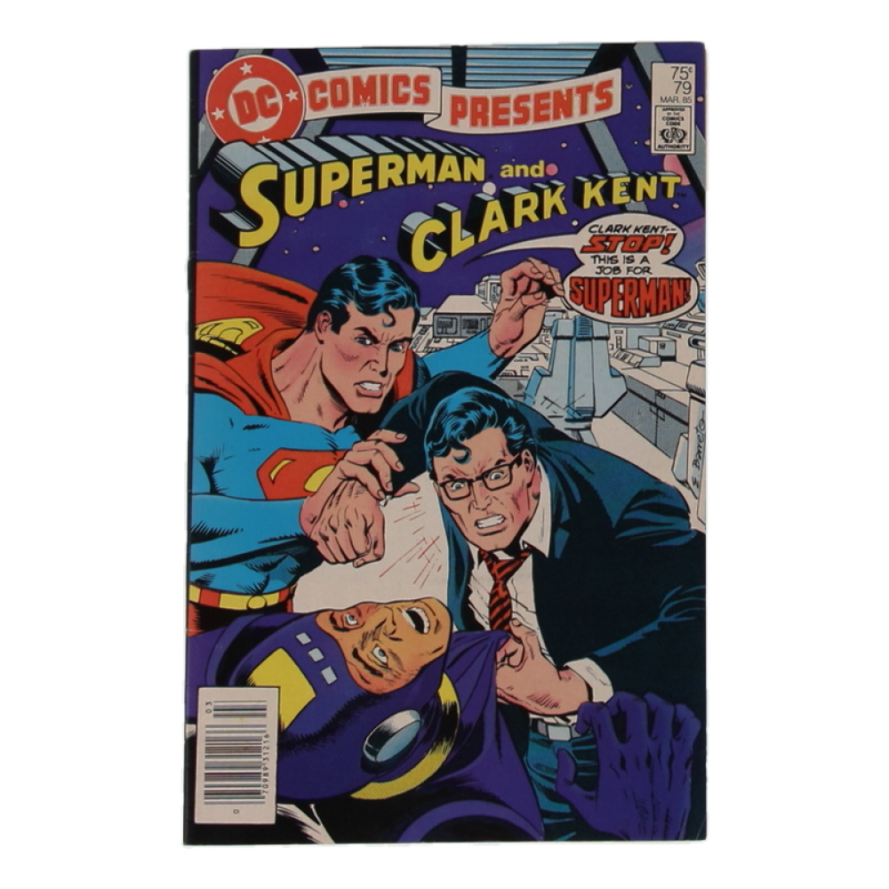 1985 "DC Comics Presents: Superman and Clark Kent" #79 DC Comic Book at PristineAuction.com