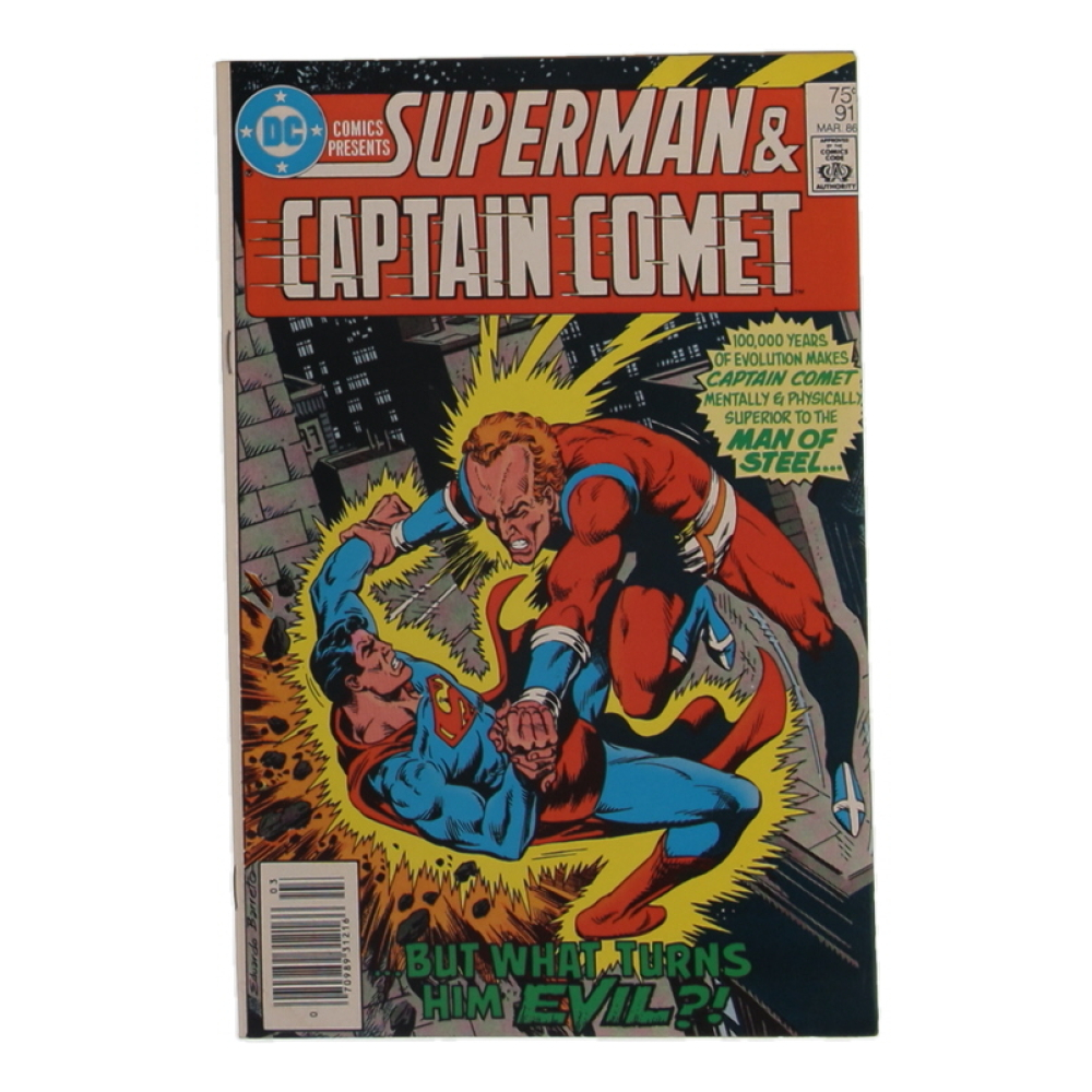1986 "DC Comics Presents: Superman and Captain Comet" #91 DC Comic Book at PristineAuction.com