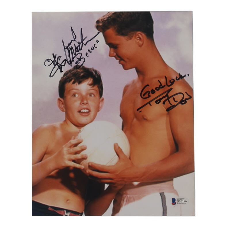Jerry Mathers & Tony Dow Signed "Leave It To Beaver" 8x10 Photo Inscribed "Beaver" & "Good Luck" (Beckett) at PristineAuction.com Jerry Mathers & Tony Dow Signed "Leave It To Beaver" 8x10 Photo Inscribed "Beaver" & "Good Luck" (Beckett) at PristineAuction.com