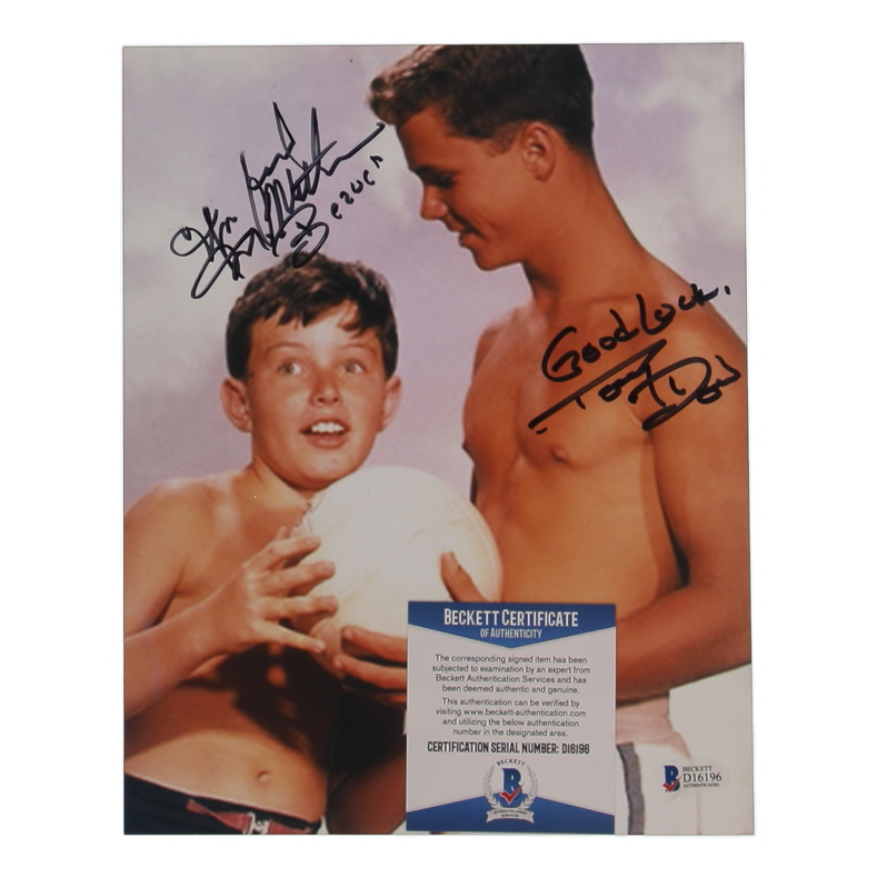 Jerry Mathers & Tony Dow Signed "Leave It To Beaver" 8x10 Photo Inscribed "Beaver" & "Good Luck" (Beckett) at PristineAuction.com Jerry Mathers & Tony Dow Signed "Leave It To Beaver" 8x10 Photo Inscribed "Beaver" & "Good Luck" (Beckett) at PristineAuction.com