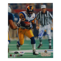 Marshall Faulk Signed Rams 8x10 Photo (Faulk & PSA) at PristineAuction.com